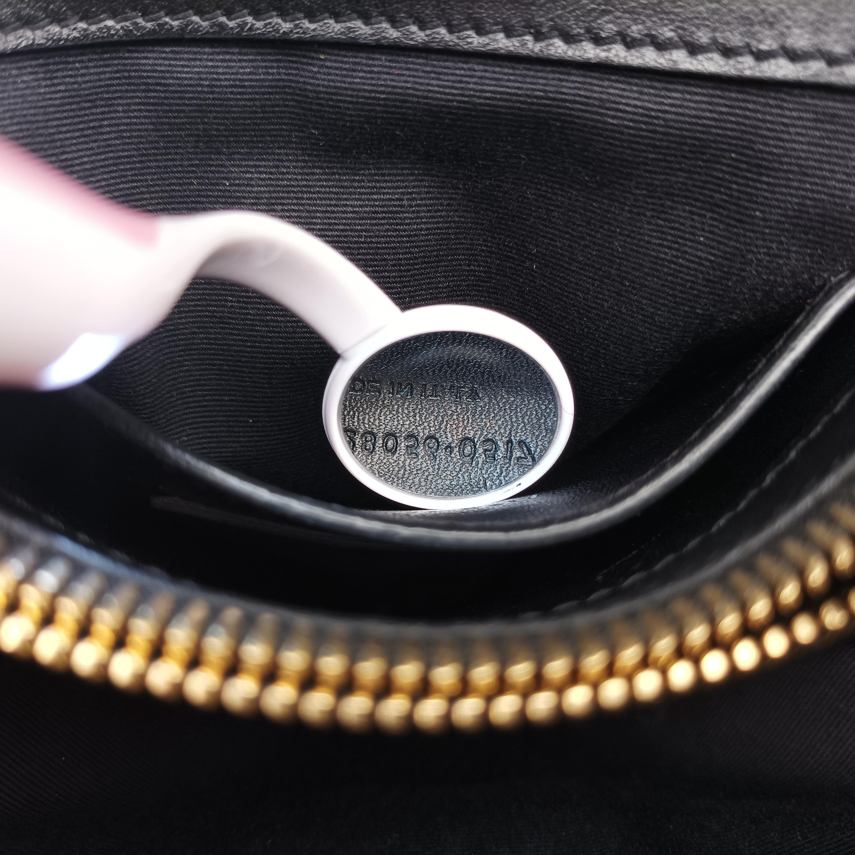 Pre-owned Yves Saint Laurent COLLEGE Black Leather x Suede 428056 shoulderbag | stylenewstar