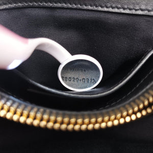 Pre-owned Yves Saint Laurent COLLEGE Black Leather x Suede 428056 shoulderbag | stylenewstar