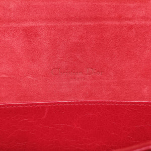 Vintage Christian Dior Lady Dior Red Lambskin  shoulderbag | stylenewstar