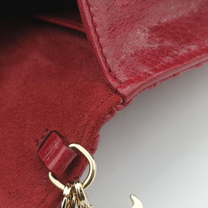 Vintage Christian Dior Lady Dior Red Lambskin  shoulderbag | stylenewstar