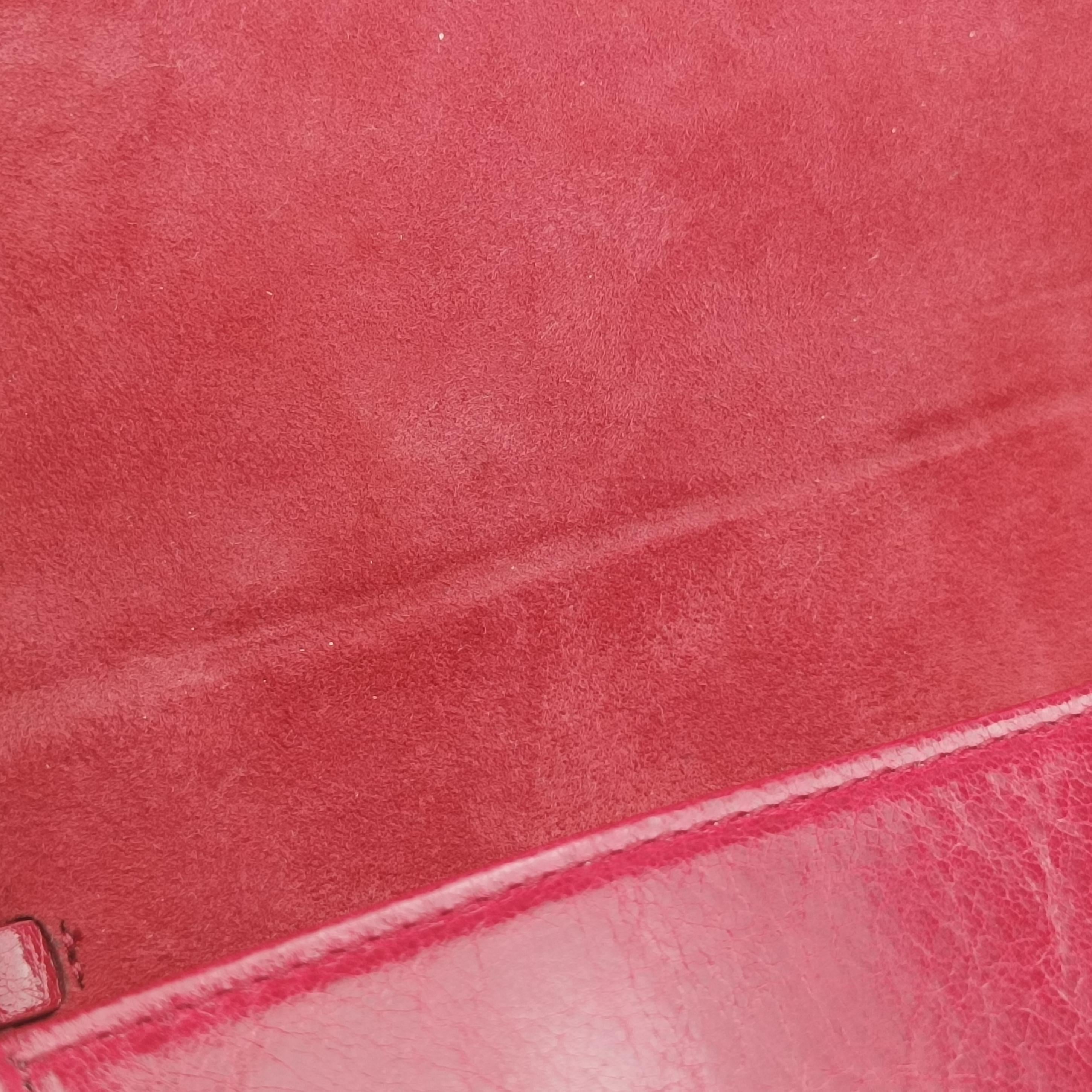 Vintage Christian Dior Lady Dior Red Lambskin  shoulderbag | stylenewstar