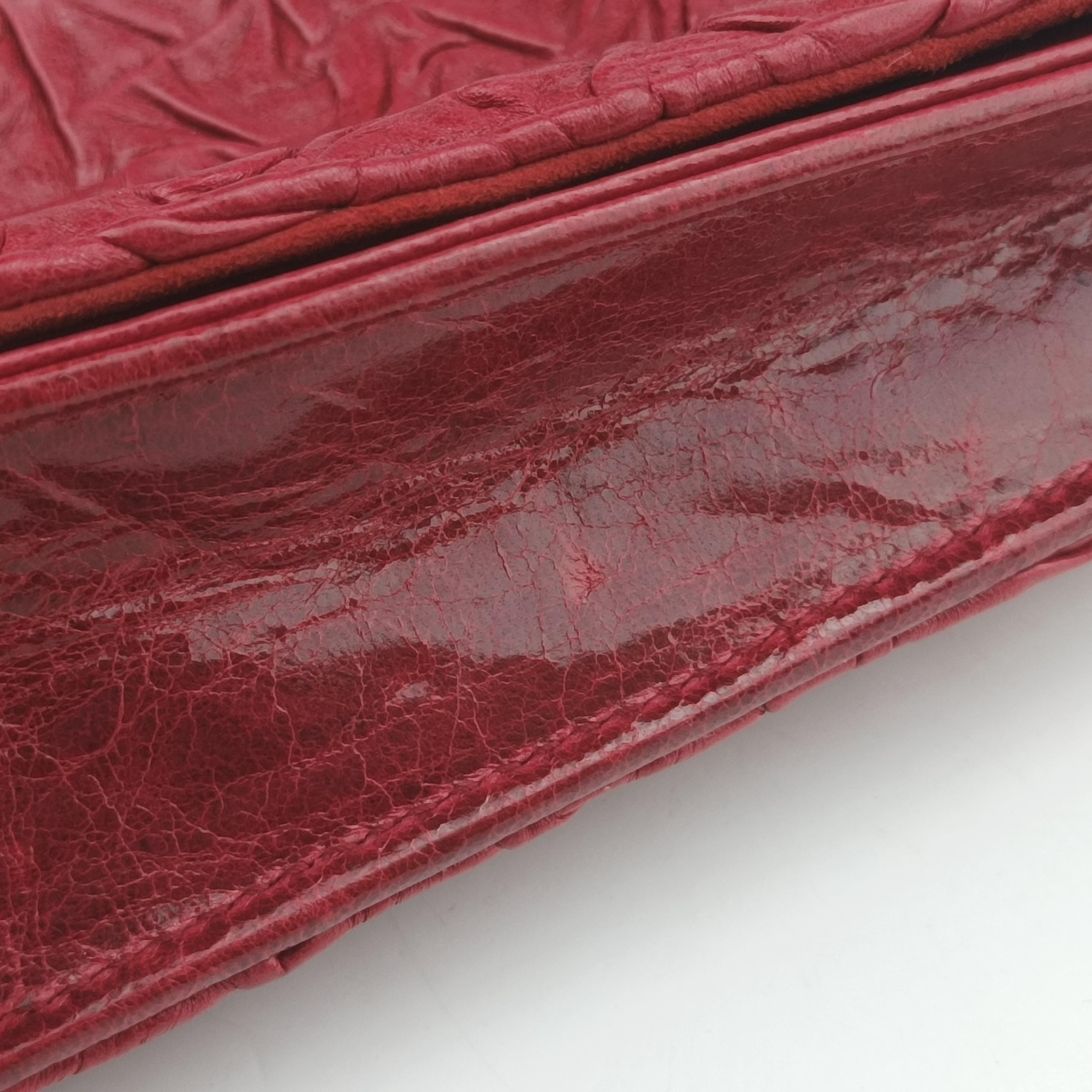 Vintage Christian Dior Lady Dior Red Lambskin  shoulderbag | stylenewstar