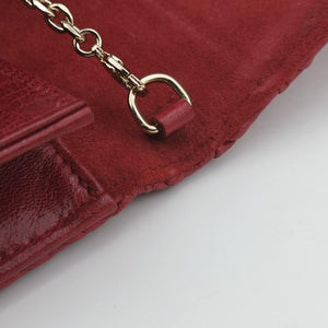 Vintage Christian Dior Lady Dior Red Lambskin  shoulderbag | stylenewstar