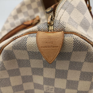 Pre-owned Louis Vuitton Speedy 30 Azur Damier Canvas N41533 handbag | stylenewstar