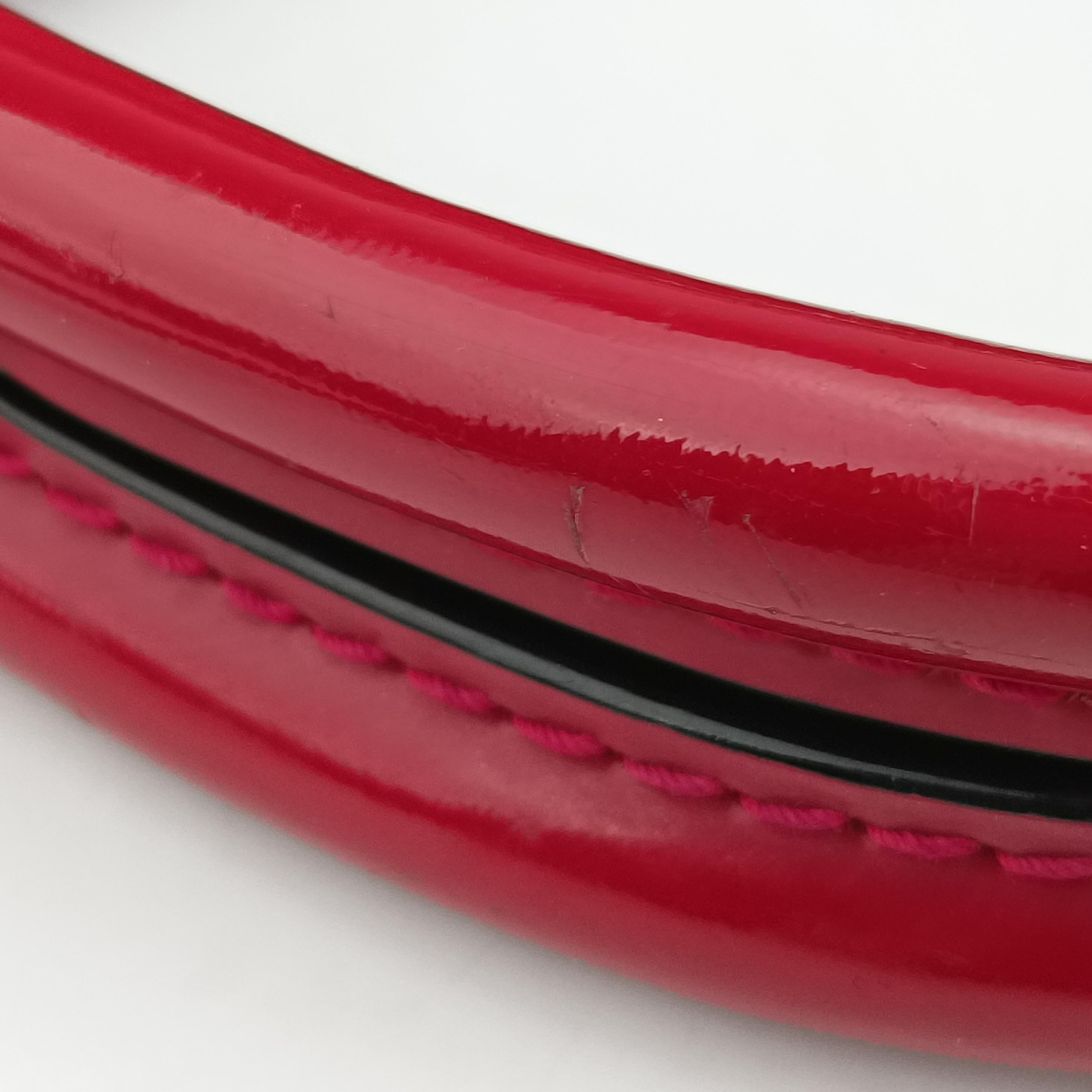 Pre-owned Louis Vuitton Alma PM pomme d'amour Vernis M90096 handbag | stylenewstar