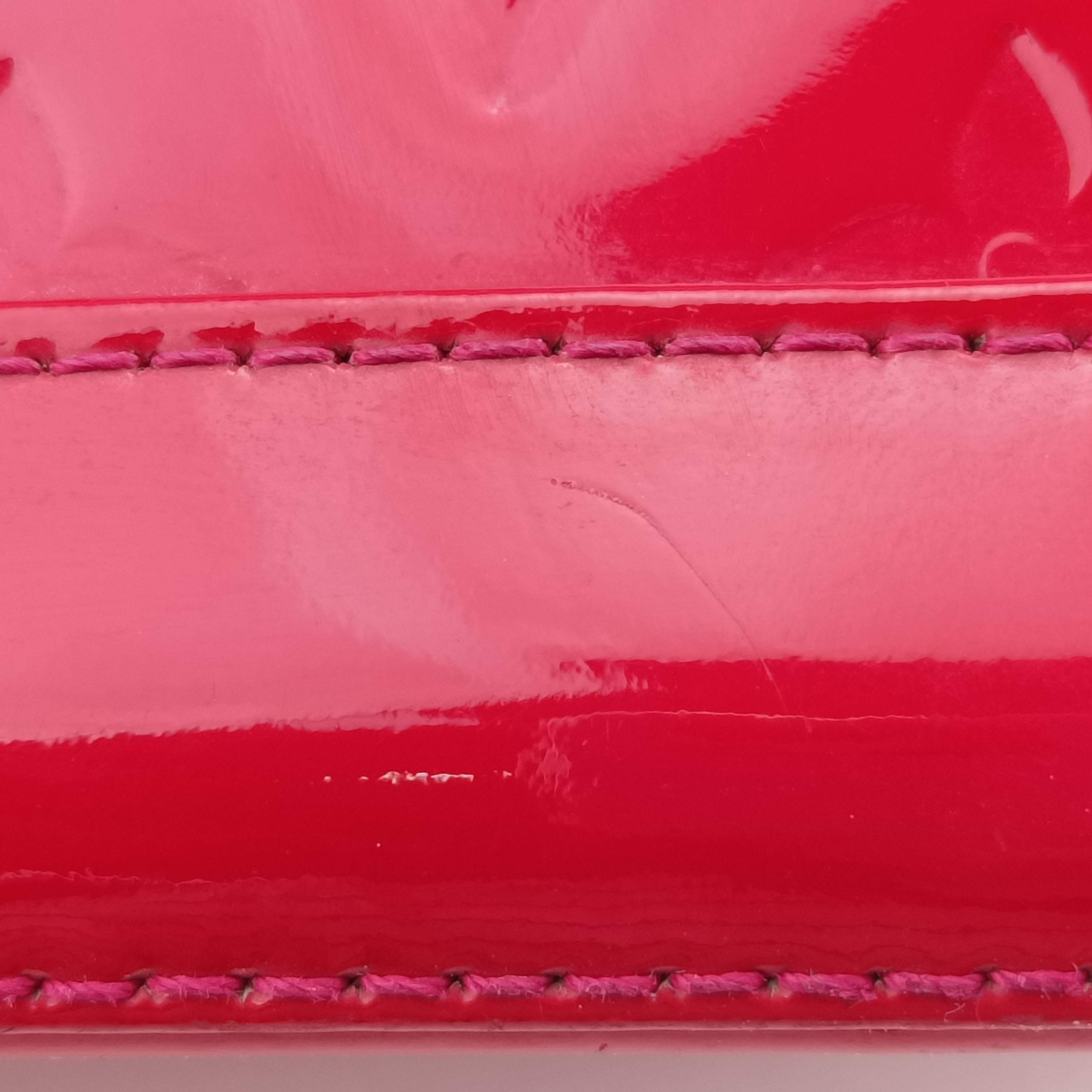 Pre-owned Louis Vuitton Alma PM pomme d'amour Vernis M90096 handbag | stylenewstar