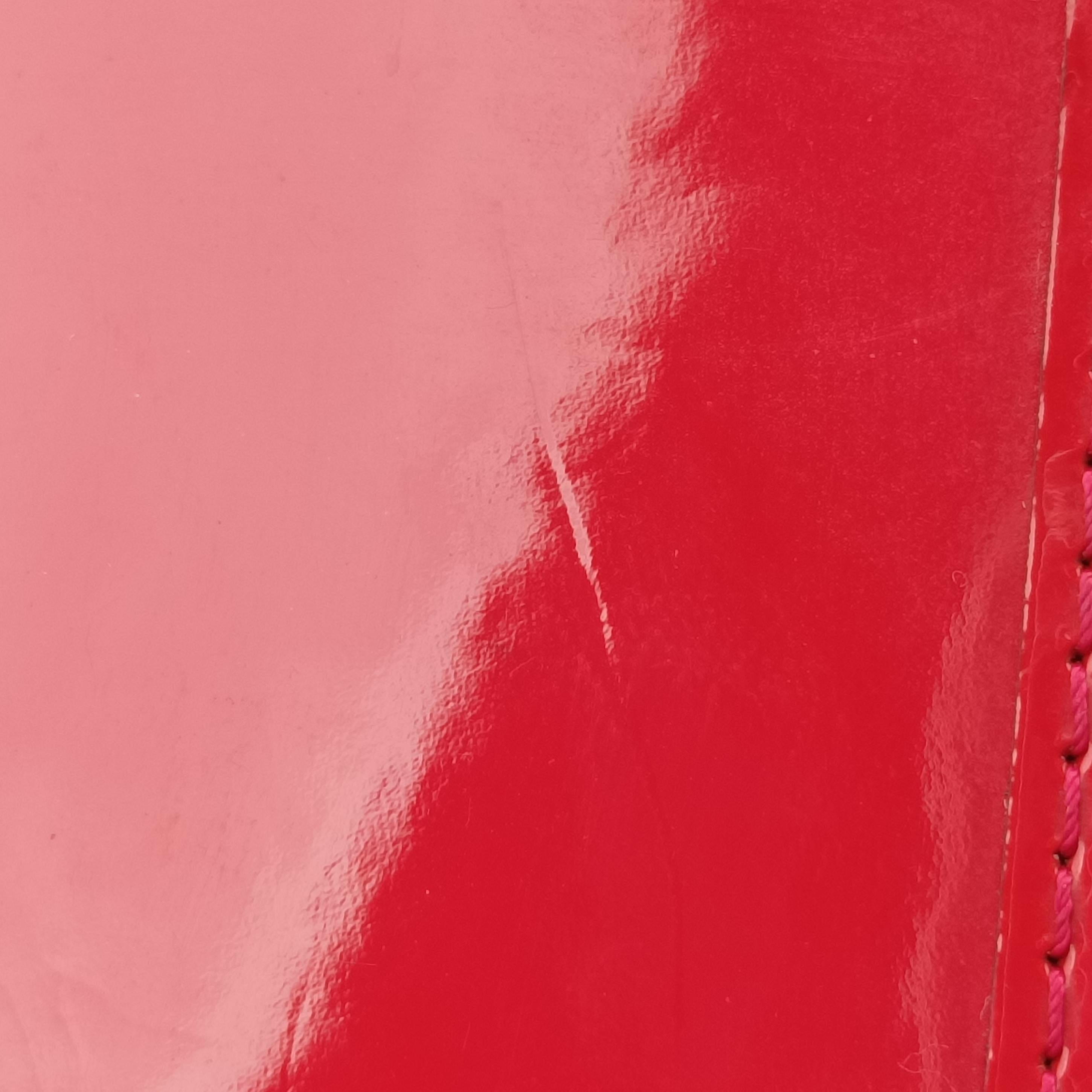 Pre-owned Louis Vuitton Alma PM pomme d'amour Vernis M90096 handbag | stylenewstar