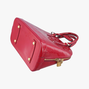 Pre-owned Louis Vuitton Alma PM pomme d'amour Vernis M90096 handbag | stylenewstar