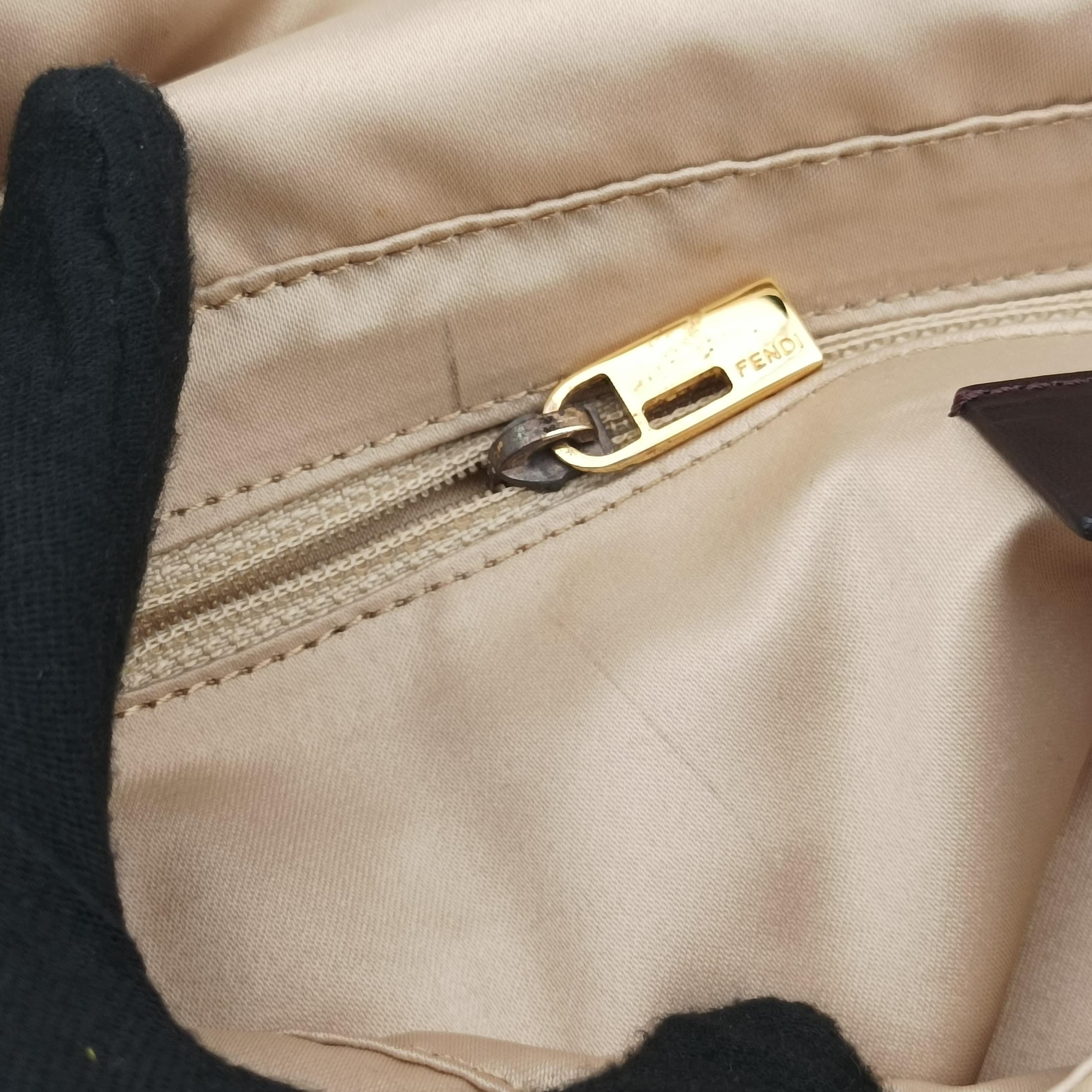 Pre-owned Fendi Big Mamma Forever Flap Beige Leather 8BR638 shoulderbag | stylenewstar