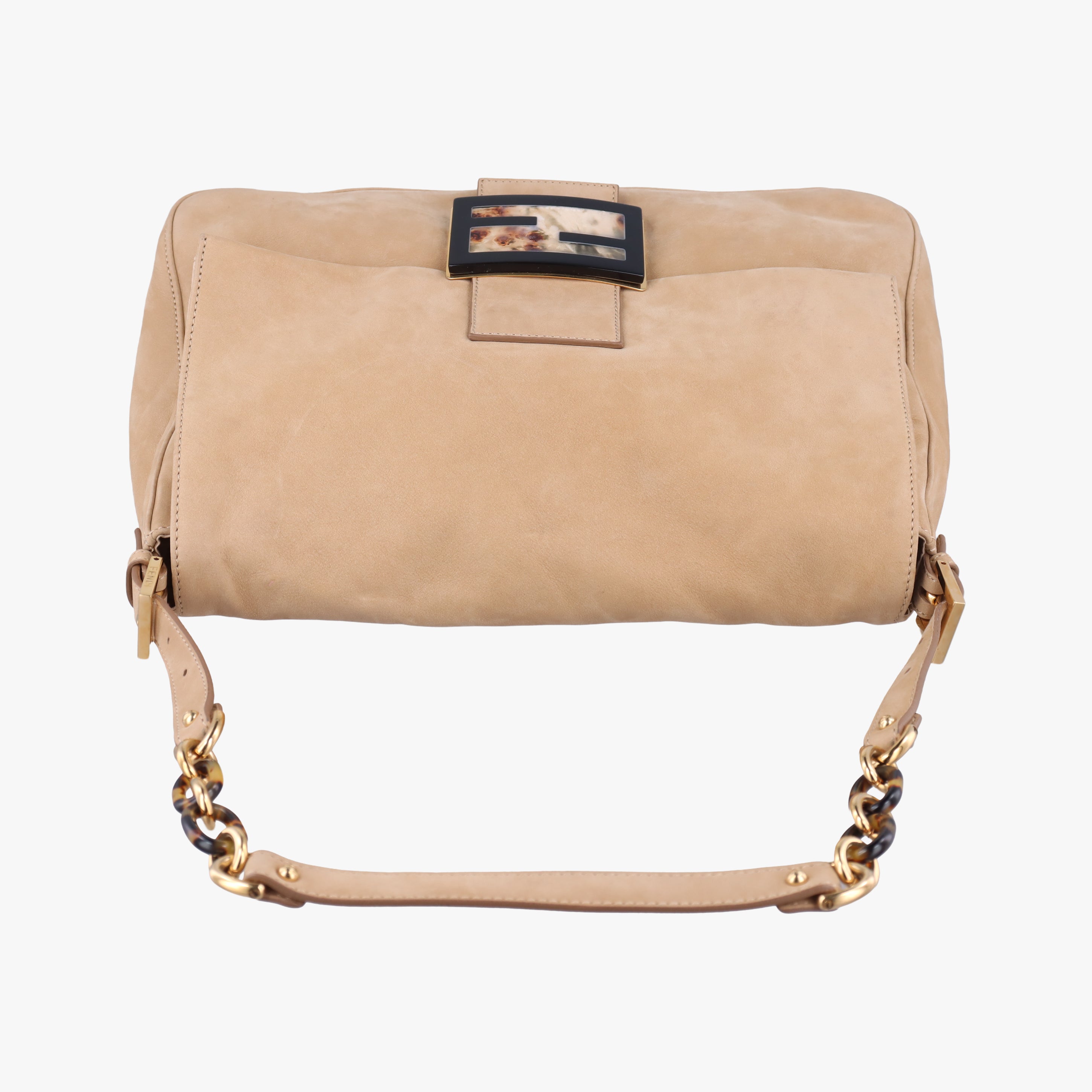 Pre-owned Fendi Big Mamma Forever Flap Beige Leather 8BR638 shoulderbag | stylenewstar