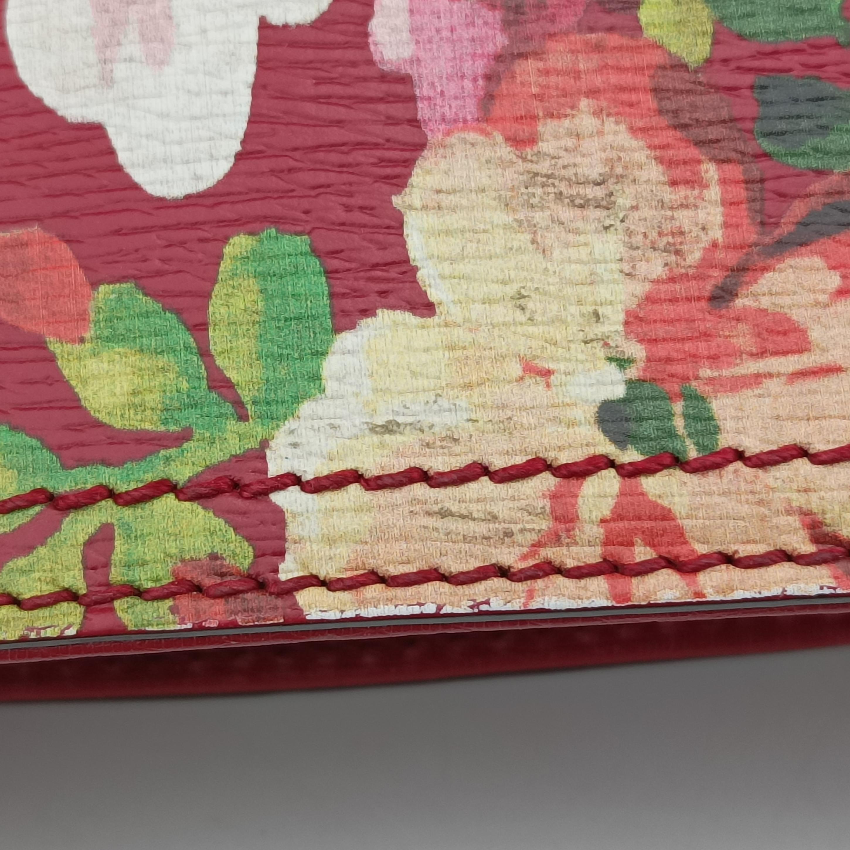 Secondhand Gucci Bamboo Shopper Red×Multicolour Leather 323660 handbag | stylenewstar