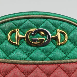 Vintage Gucci Laminate Red×Green Leather 534951 shoulderbag | stylenewstar