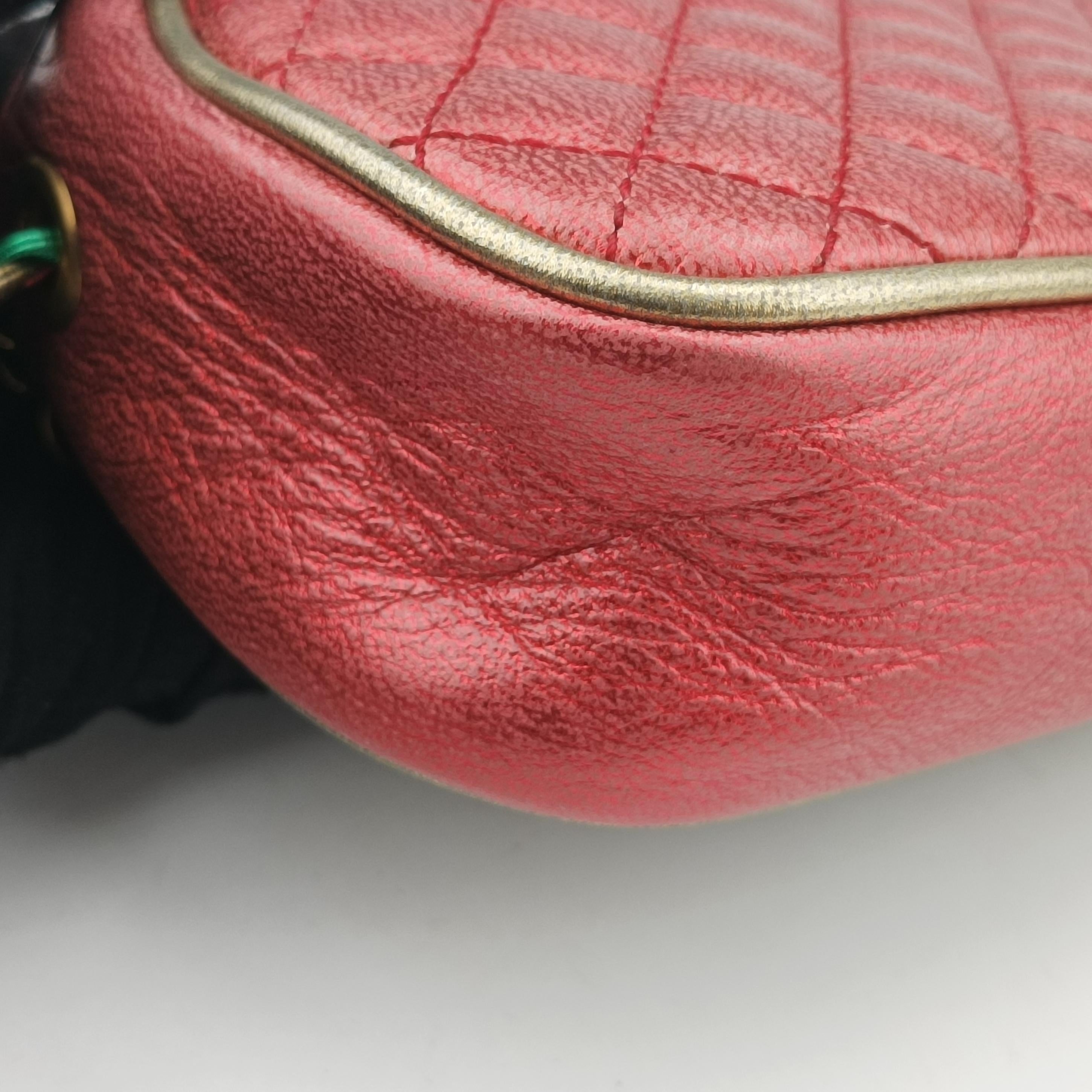 Vintage Gucci Laminate Red×Green Leather 534951 shoulderbag | stylenewstar