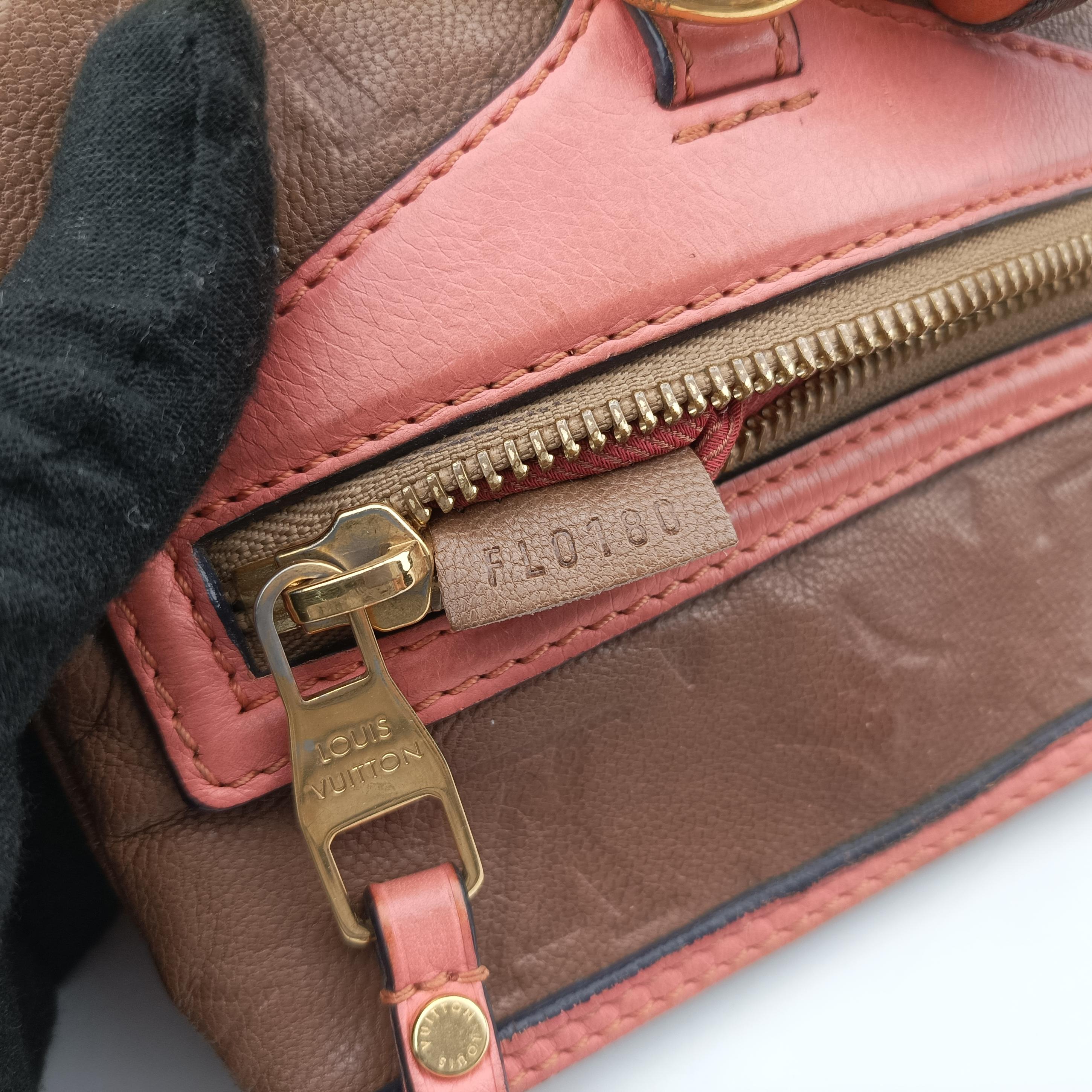 Pre-owned Louis Vuitton Underground Flat Messenger Brown × Pink Leather M40369 shoulderbag | stylenewstar