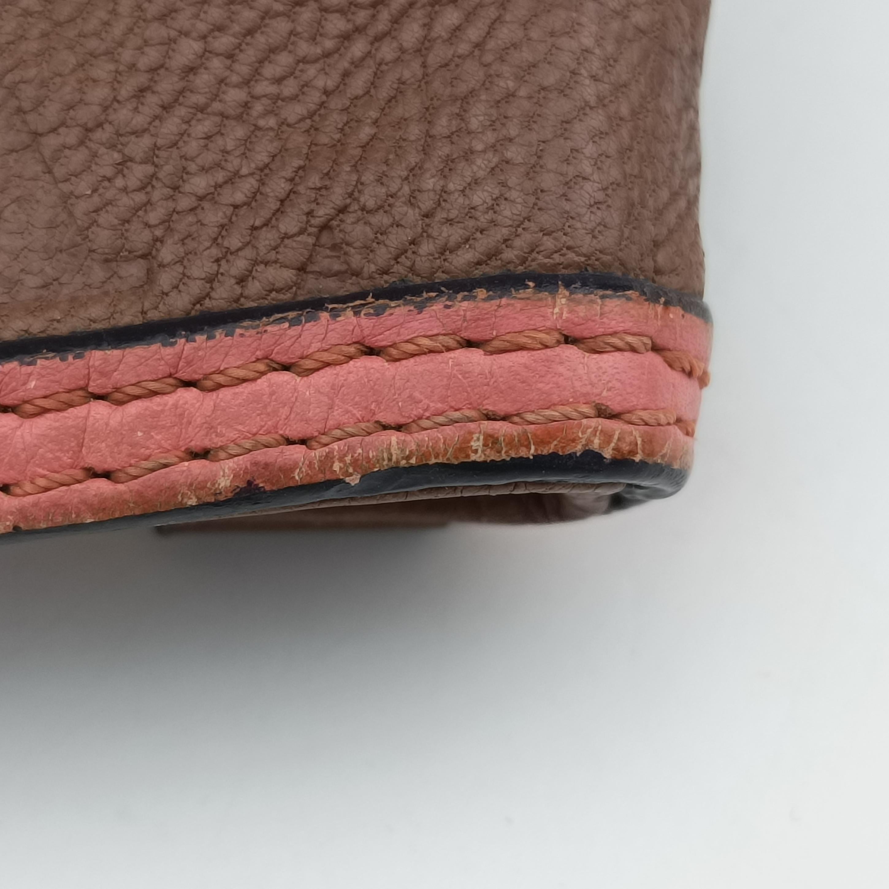 Pre-owned Louis Vuitton Underground Flat Messenger Brown × Pink Leather M40369 shoulderbag | stylenewstar