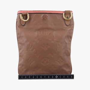 Pre-owned Louis Vuitton Underground Flat Messenger Brown × Pink Leather M40369 shoulderbag | stylenewstar