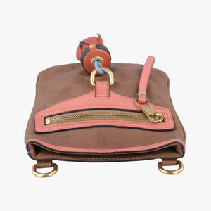 Pre-owned Louis Vuitton Underground Flat Messenger Brown × Pink Leather M40369 shoulderbag | stylenewstar