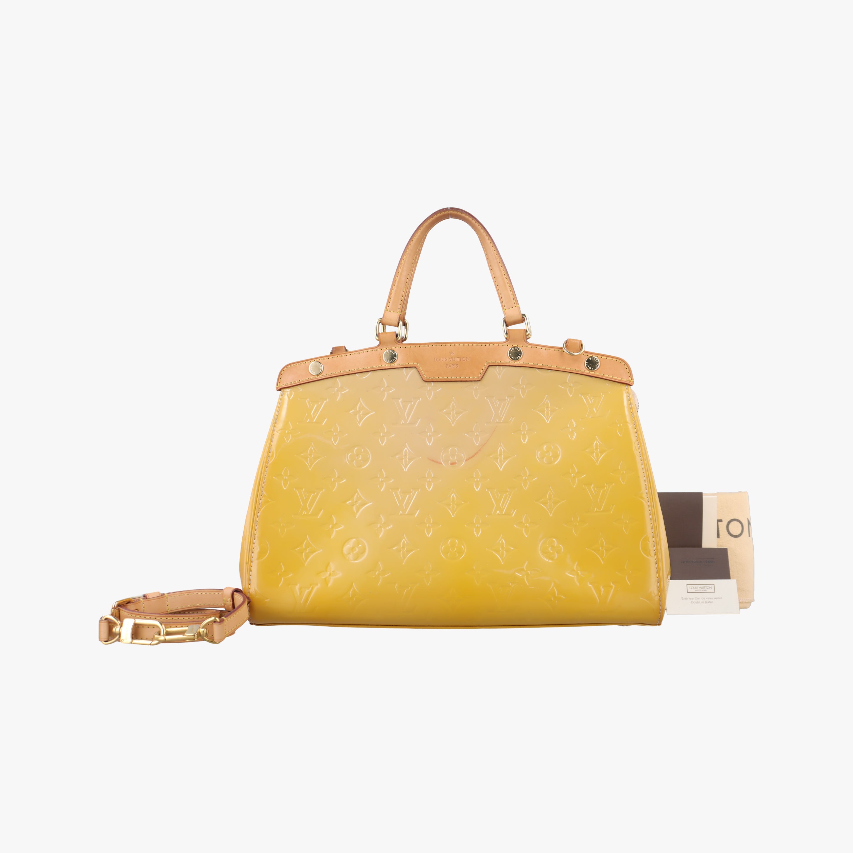 Pre-owned Louis Vuitton Bréa MM Dunne Vernis M90180 shoulderbag | stylenewstar