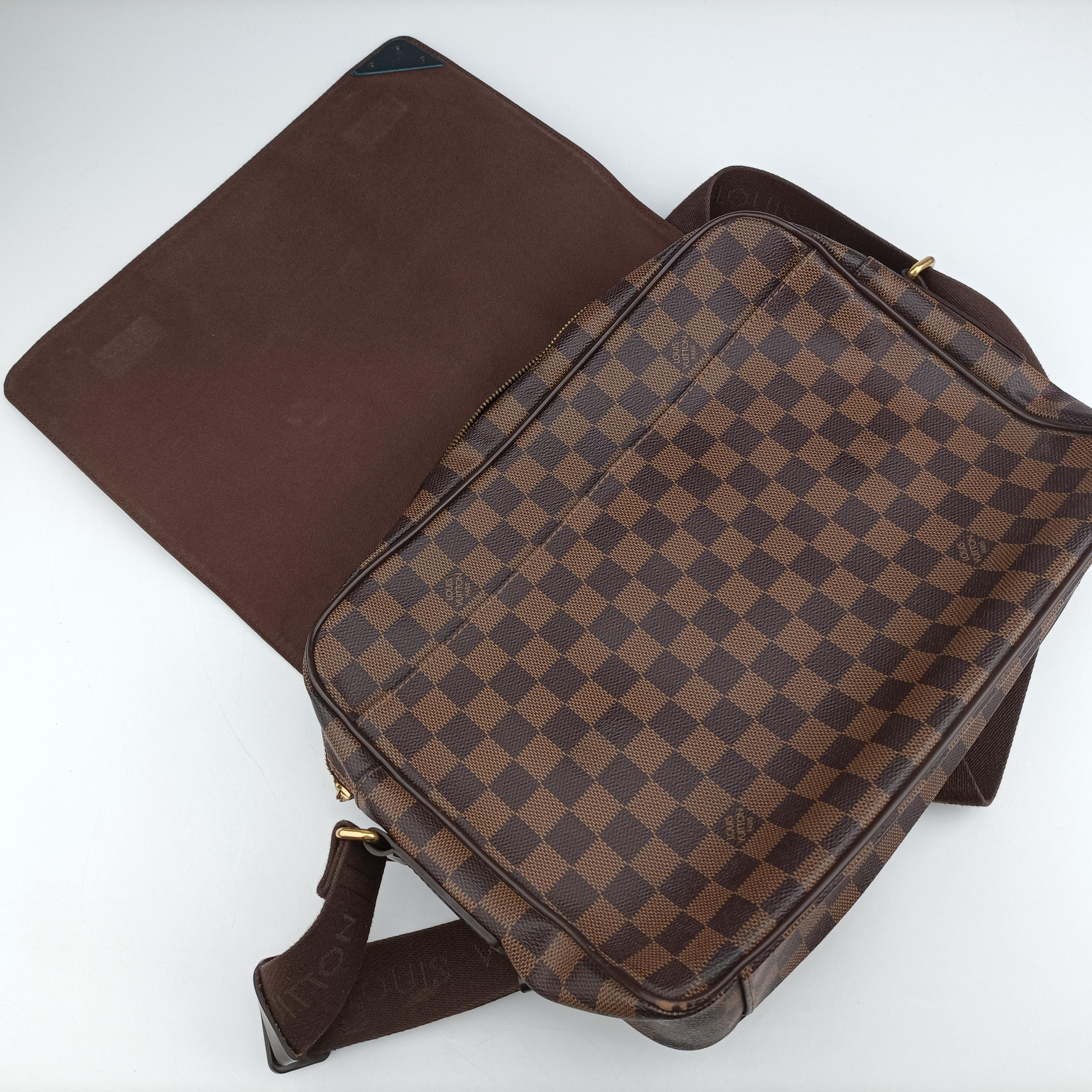 Pre-owned Louis Vuitton SHELTON EBENE Damier Canvas N41149 shoulderbag | stylenewstar