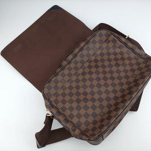 Pre-owned Louis Vuitton SHELTON EBENE Damier Canvas N41149 shoulderbag | stylenewstar