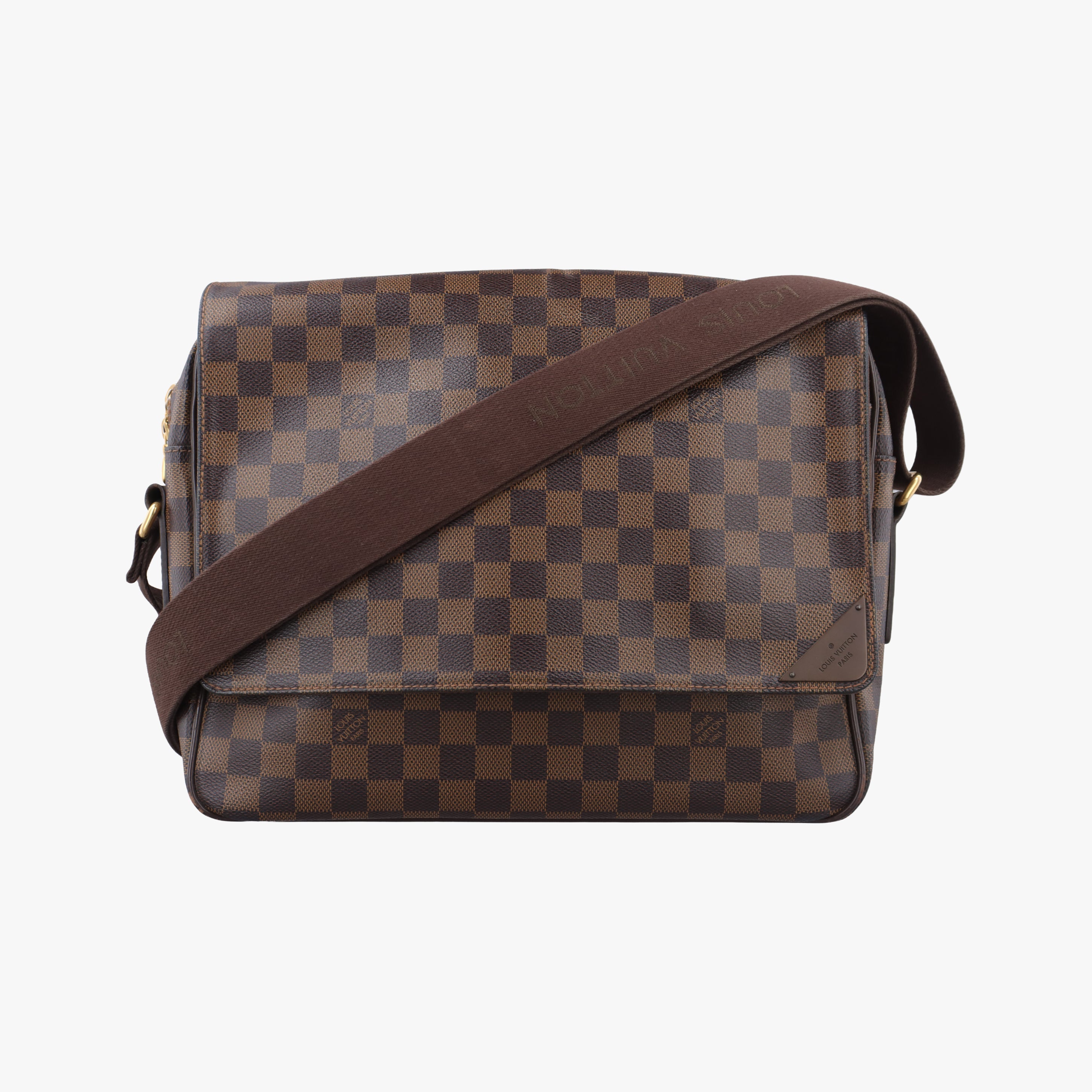 Pre-owned Louis Vuitton SHELTON EBENE Damier Canvas N41149 shoulderbag | stylenewstar