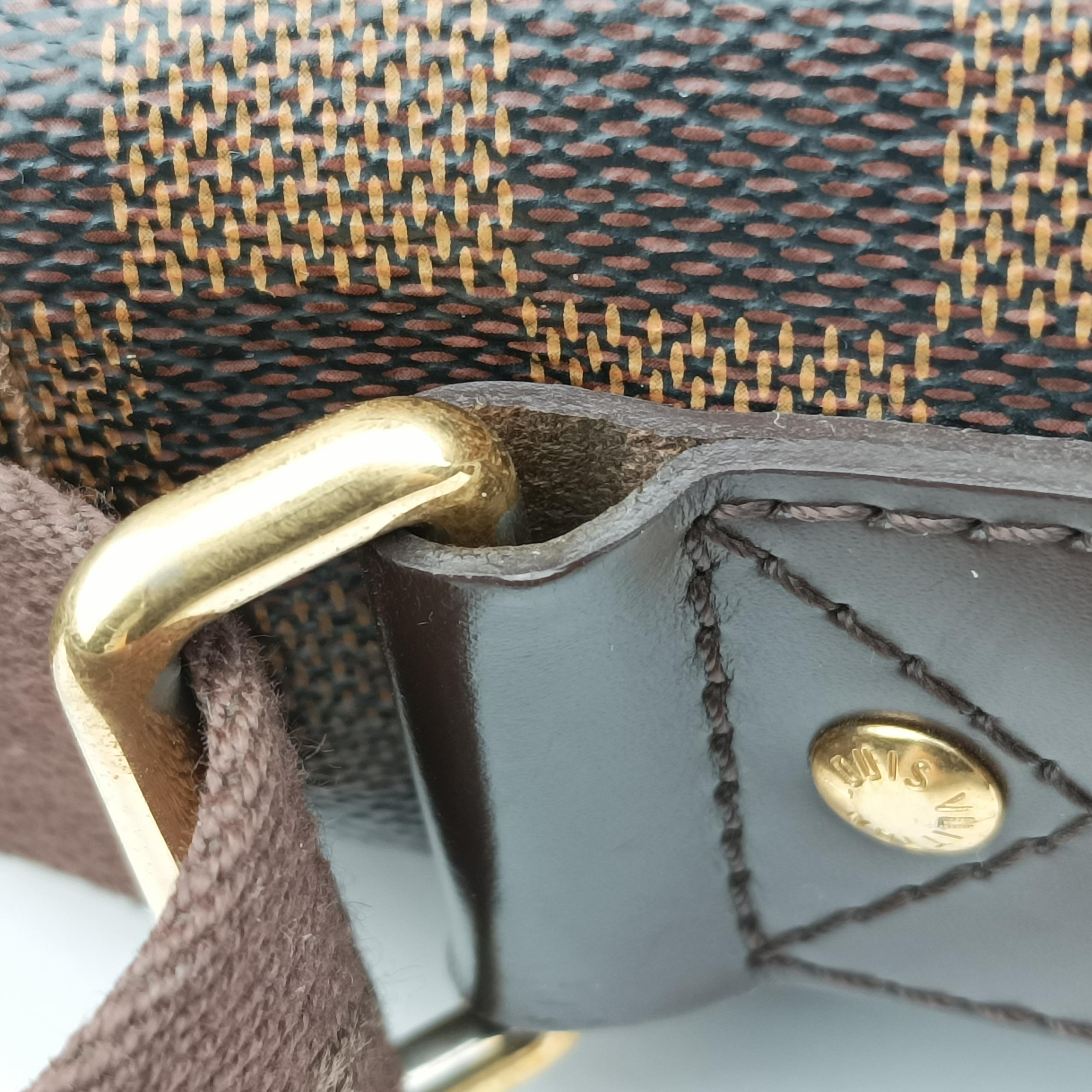 Pre-owned Louis Vuitton SHELTON EBENE Damier Canvas N41149 shoulderbag | stylenewstar