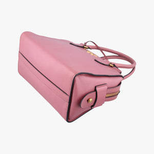 Pre-owned Prada Embossed LOGO Pink SAFFIANO Leather 1BA164 shoulderbag | stylenewstar