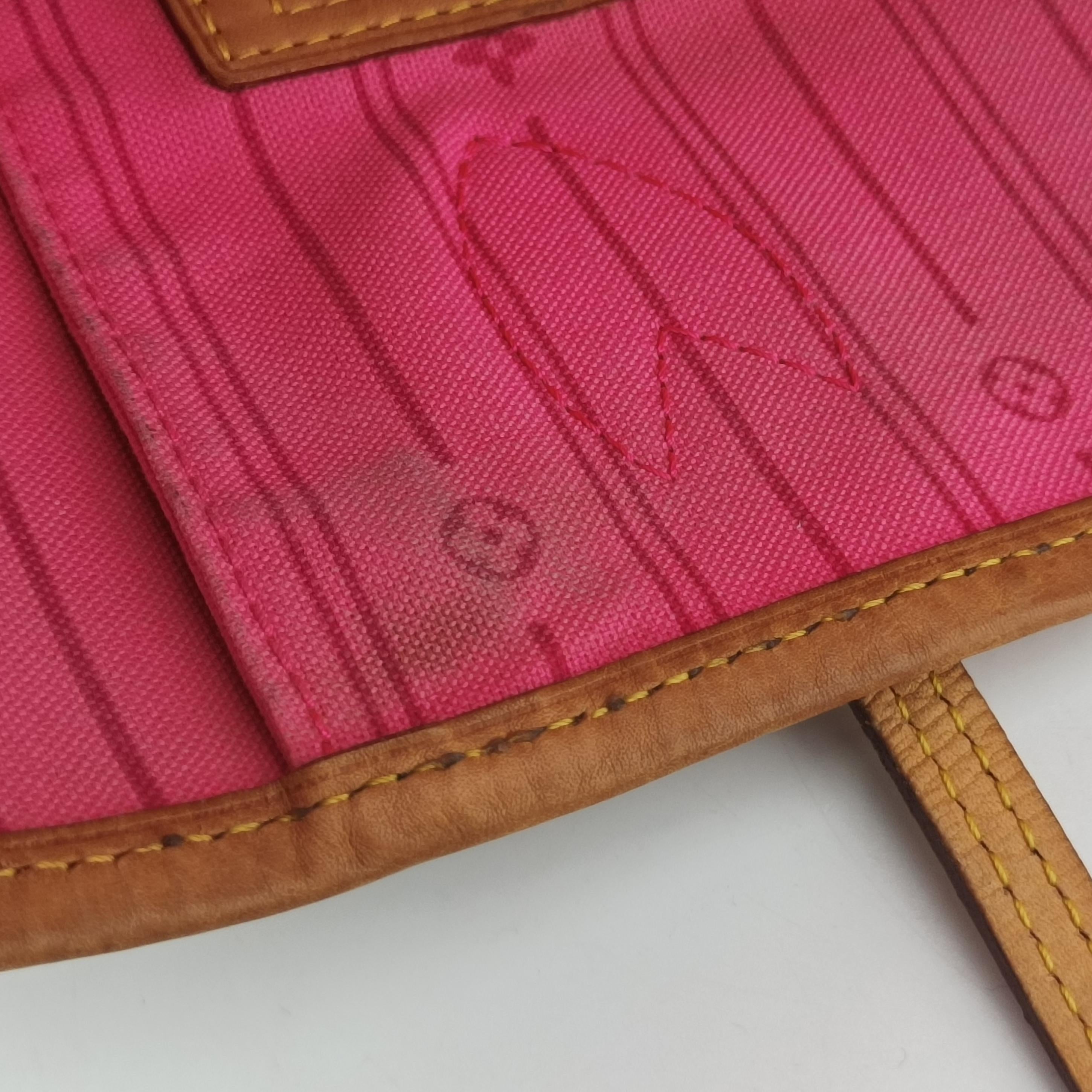 Secondhand Louis Vuitton Neverfull MM brown×multi Monogram rose M48613 clutchbag | stylenewstar