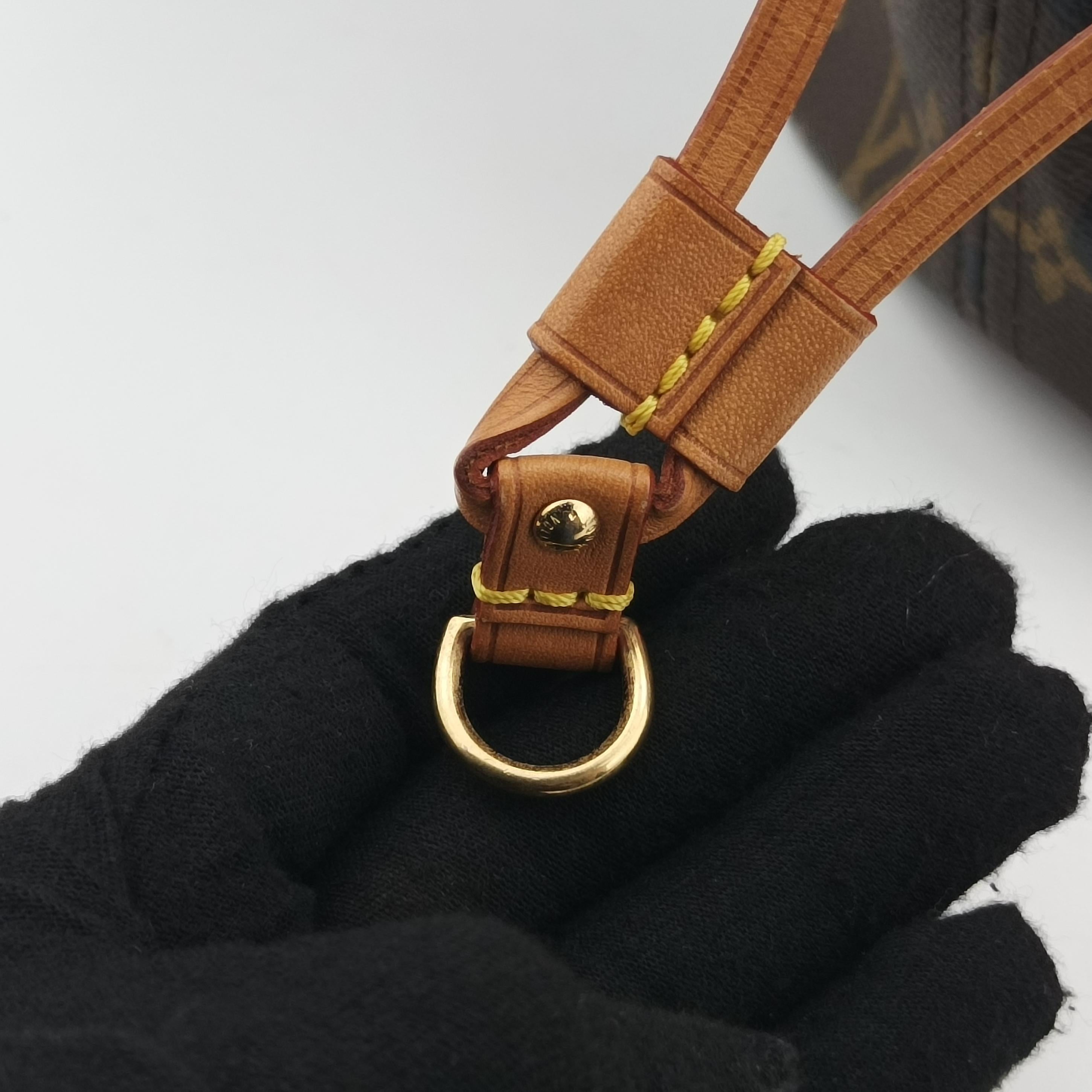 Secondhand Louis Vuitton Neverfull MM brown×multi Monogram rose M48613 clutchbag | stylenewstar