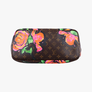 Secondhand Louis Vuitton Neverfull MM brown×multi Monogram rose M48613 clutchbag | stylenewstar