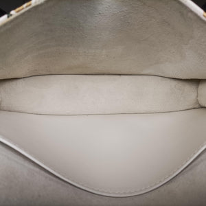 Pre-owned Christian Dior Lady Dior Chain Wallet Ivory/Multicolor Leather  shoulderbag | stylenewstar