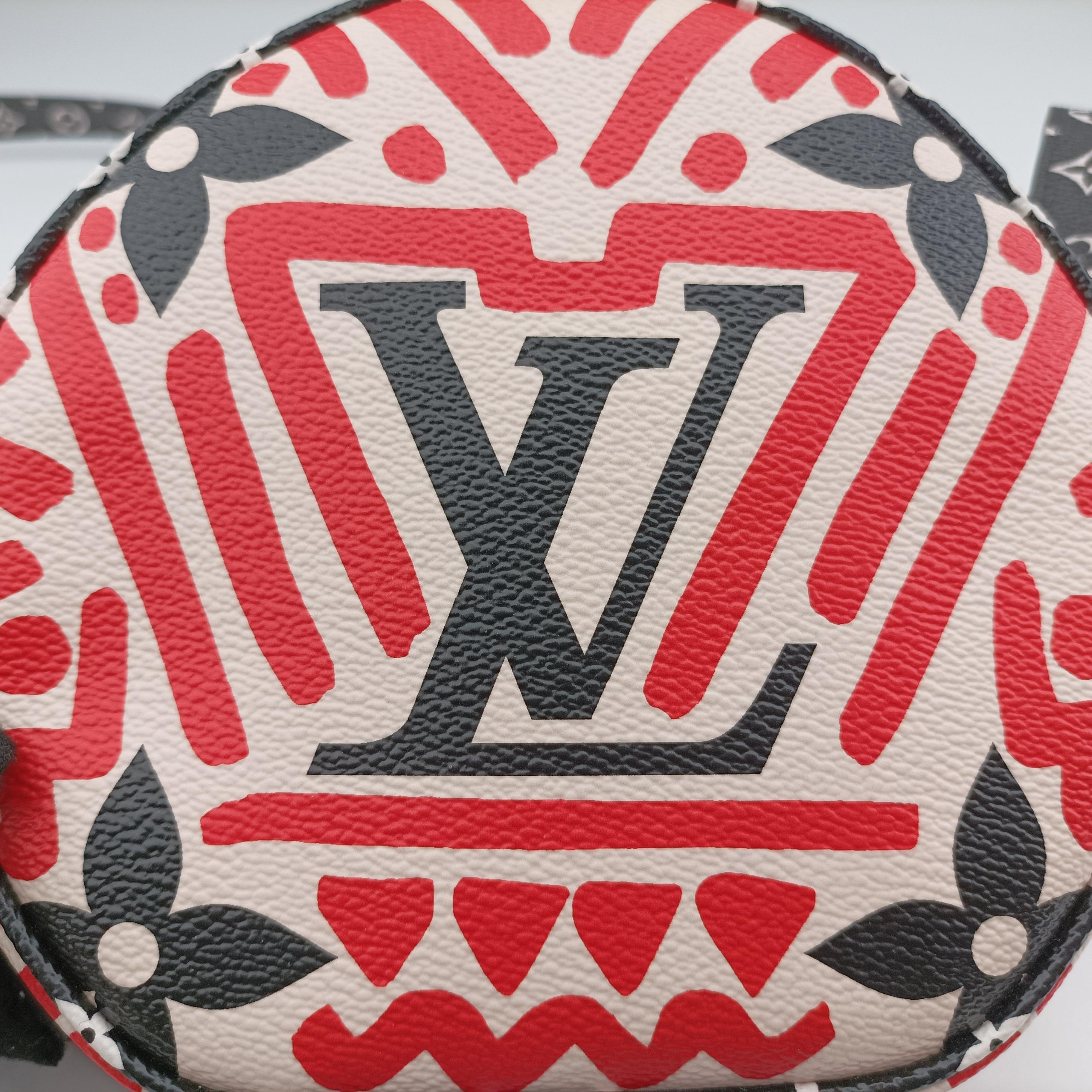 Pre-owned Louis Vuitton LV Crafty Boite Chapeau Soupour CREME ROUGE Monogram Giant M45366 shoulderbag | stylenewstar