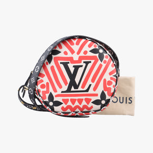 Pre-owned Louis Vuitton LV Crafty Boite Chapeau Soupour CREME ROUGE Monogram Giant M45366 shoulderbag | stylenewstar