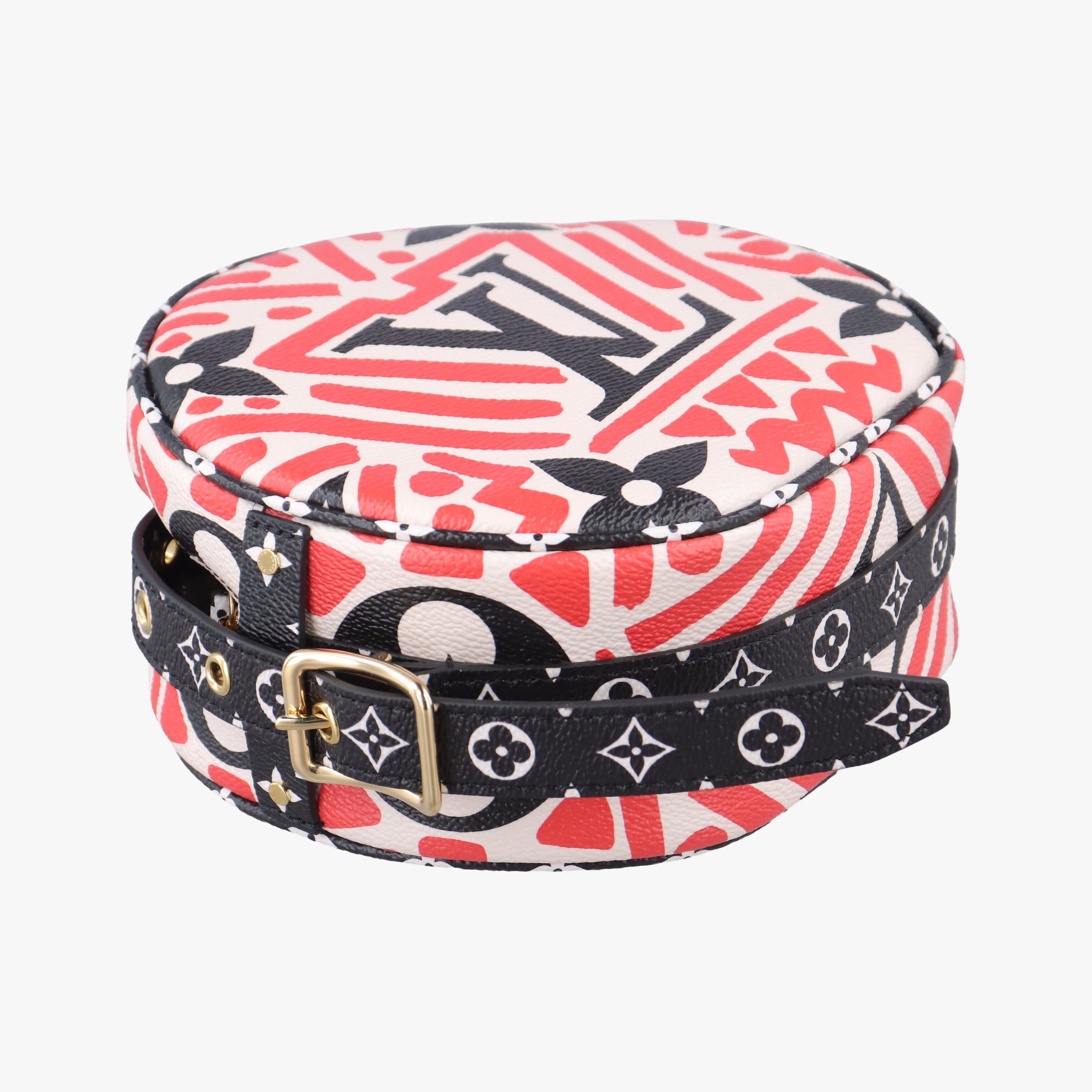 Pre-owned Louis Vuitton LV Crafty Boite Chapeau Soupour CREME ROUGE Monogram Giant M45366 shoulderbag | stylenewstar