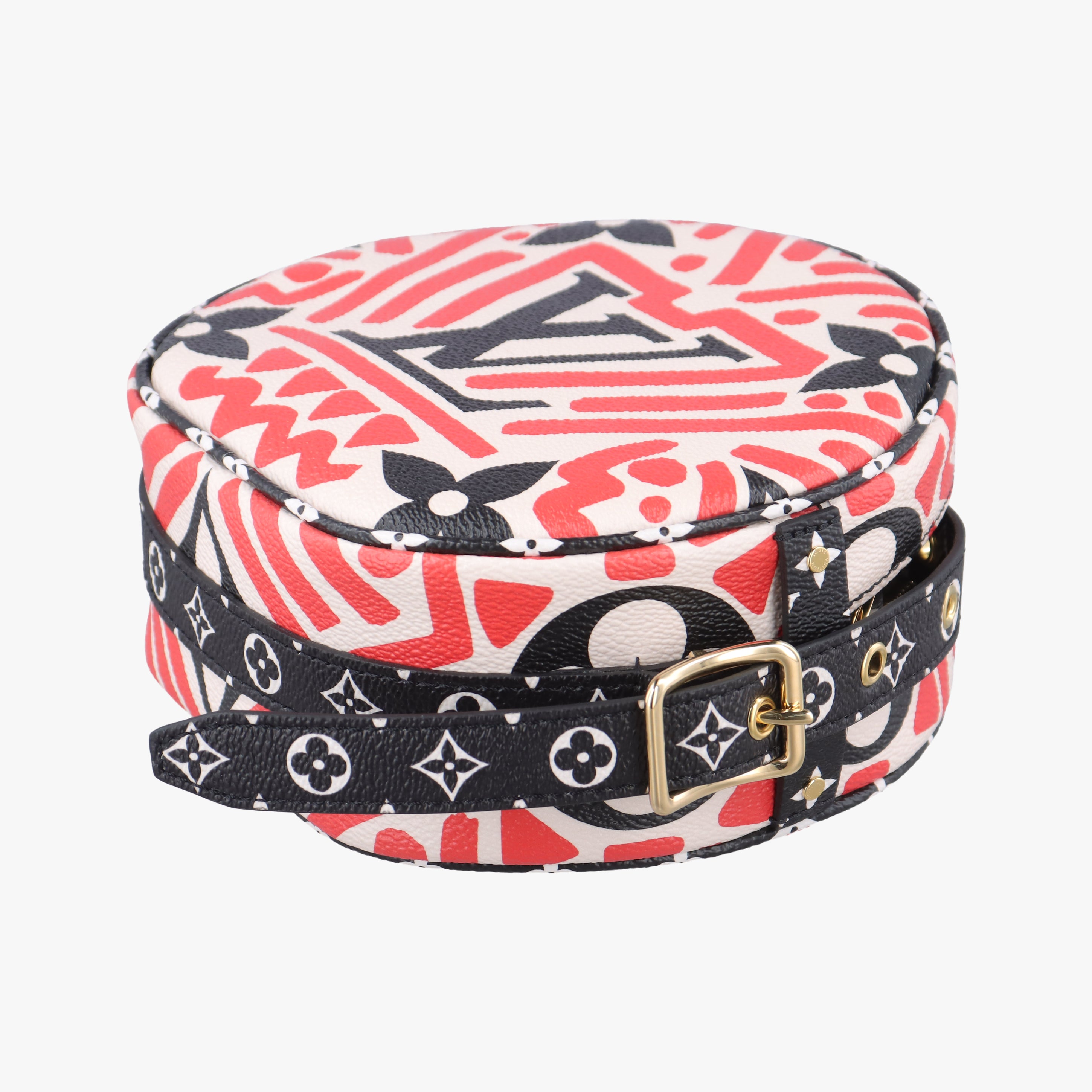 Pre-owned Louis Vuitton LV Crafty Boite Chapeau Soupour CREME ROUGE Monogram Giant M45366 shoulderbag | stylenewstar