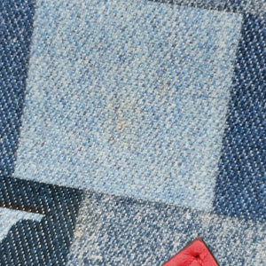 Pre-owned Louis Vuitton Alma BB DENIM×ROUGE Denim Monogram Patchwork M45042 shoulderbag | stylenewstar