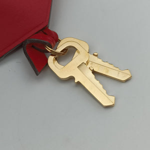 Pre-owned Louis Vuitton Alma BB DENIM×ROUGE Denim Monogram Patchwork M45042 shoulderbag | stylenewstar