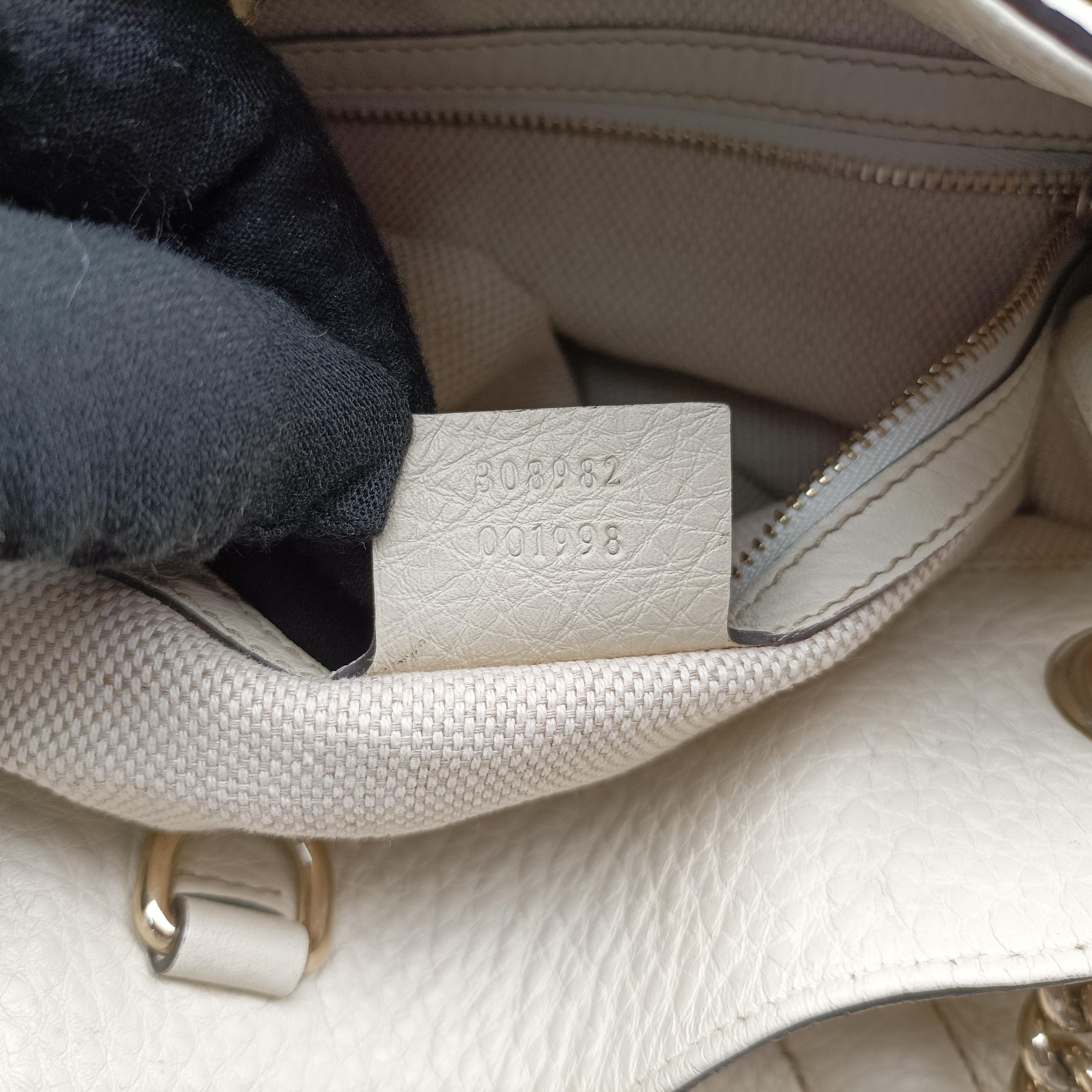 Secondhand Gucci Soho White Leather 308982 shoulderbag | stylenewstar