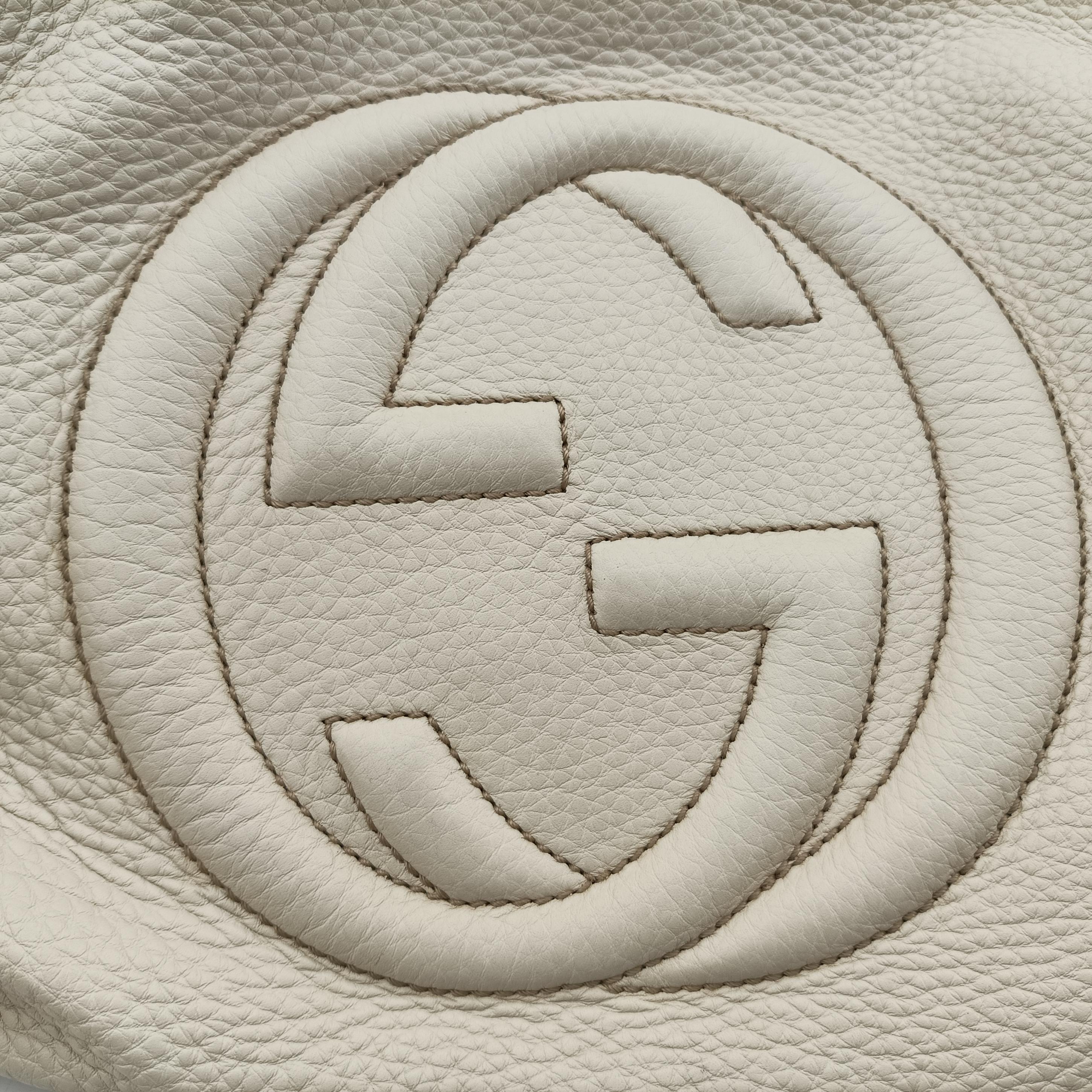 Secondhand Gucci Soho White Leather 308982 shoulderbag | stylenewstar