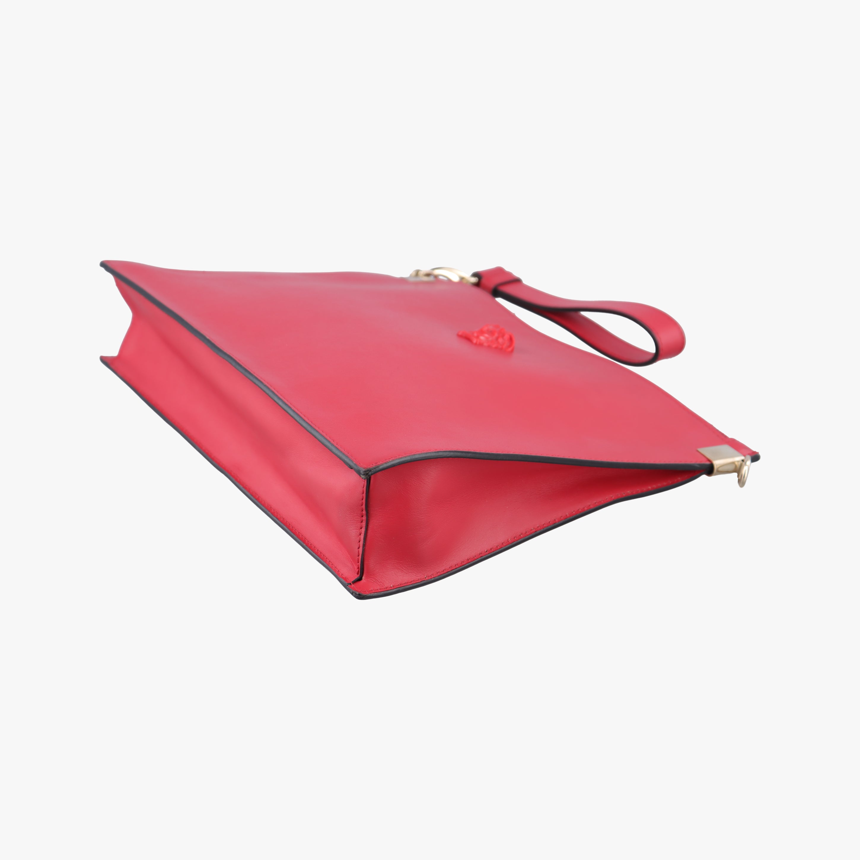 Secondhand VERSACE La Medusa Red Leather  shoulderbag | stylenewstar