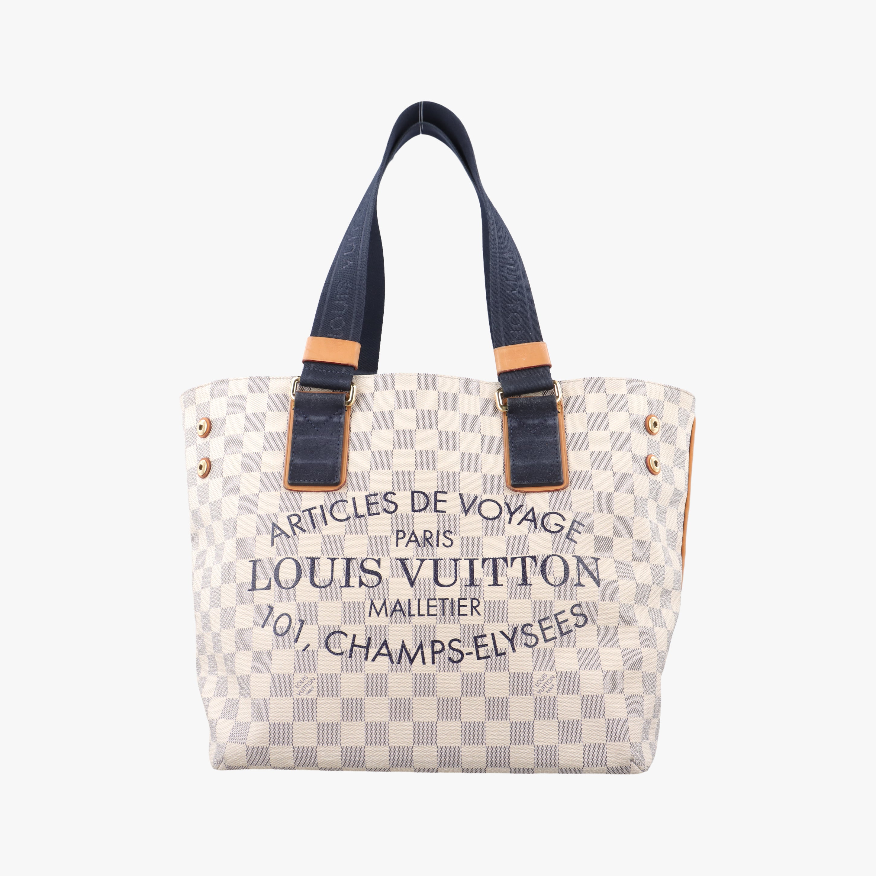 Secondhand Louis Vuitton Plein Soleil Cabas PM AZUR Damier Canvas N41179 shoulderbag | stylenewstar