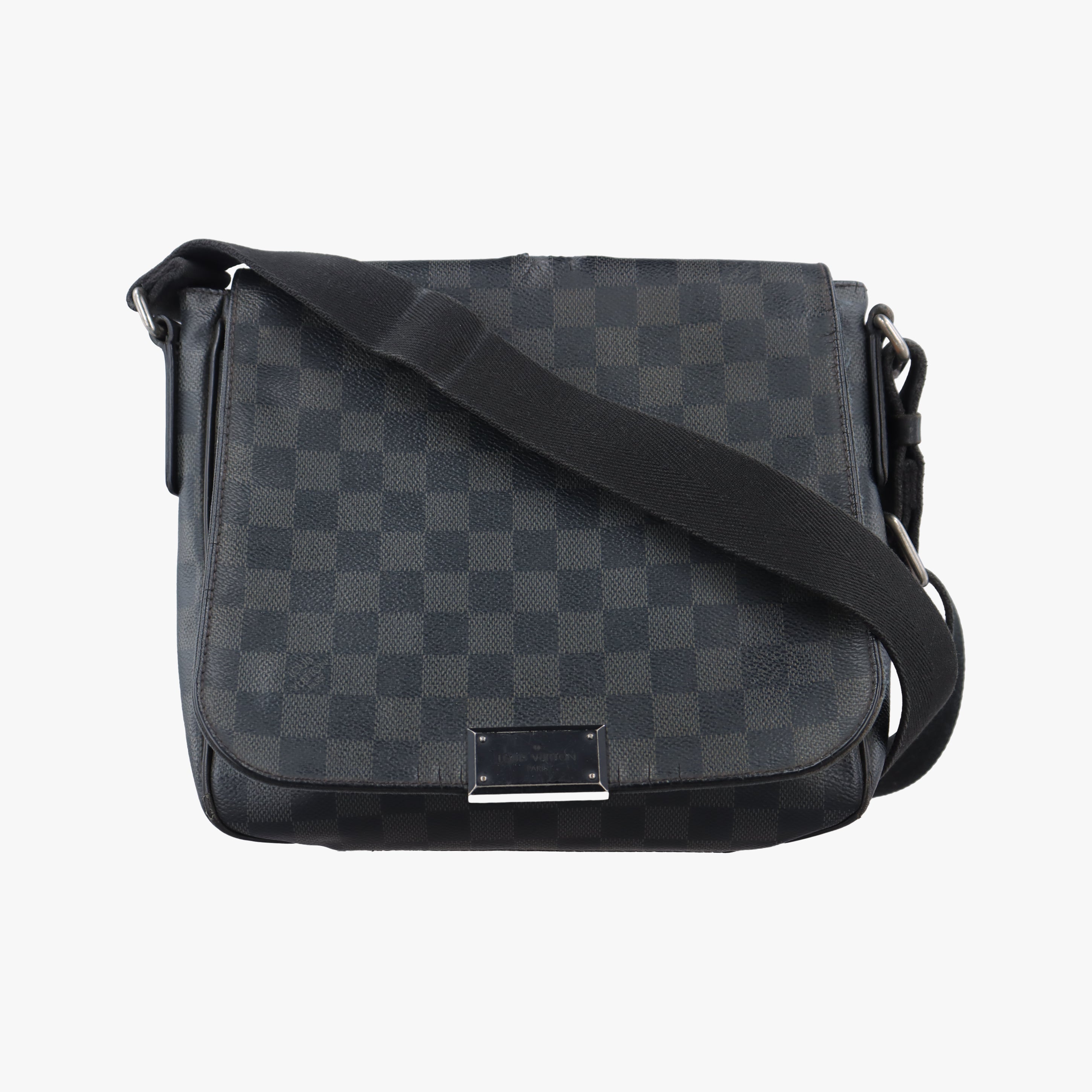 Pre-owned Louis Vuitton DANIEL MM Noir Damier GRAPHITE N41260 shoulderbag | stylenewstar
