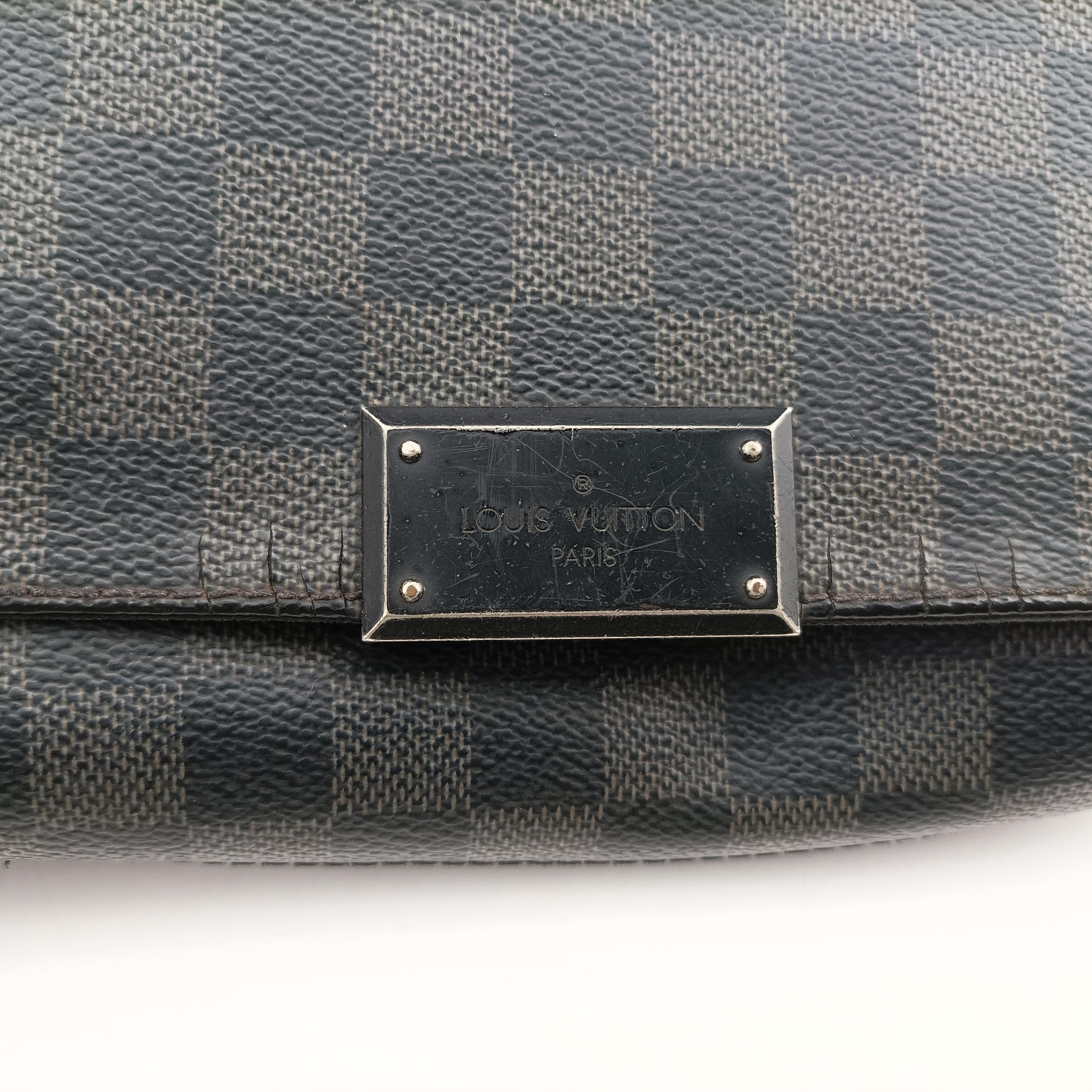 Pre-owned Louis Vuitton DANIEL MM Noir Damier GRAPHITE N41260 shoulderbag | stylenewstar