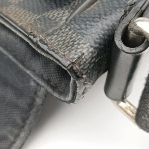 Pre-owned Louis Vuitton DANIEL MM Noir Damier GRAPHITE N41260 shoulderbag | stylenewstar