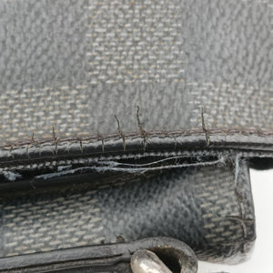 Pre-owned Louis Vuitton DANIEL MM Noir Damier GRAPHITE N41260 shoulderbag | stylenewstar