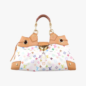 Pre-owned Louis Vuitton URSULA White Monogram Multicolor M40123 shoulderbag | stylenewstar