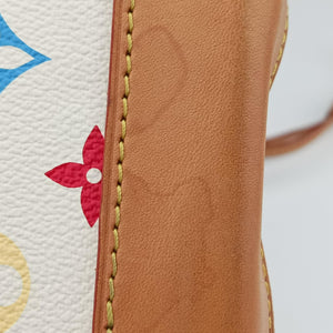 Pre-owned Louis Vuitton URSULA White Monogram Multicolor M40123 shoulderbag | stylenewstar