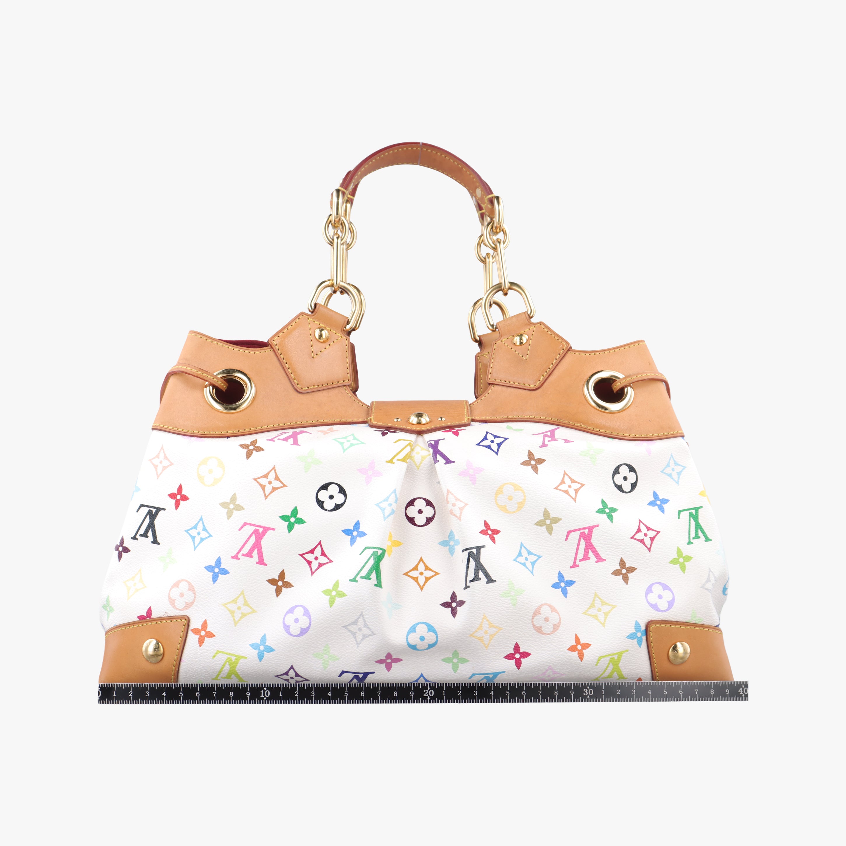 Pre-owned Louis Vuitton URSULA White Monogram Multicolor M40123 shoulderbag | stylenewstar