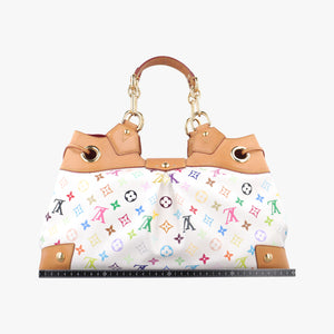 Pre-owned Louis Vuitton URSULA White Monogram Multicolor M40123 shoulderbag | stylenewstar