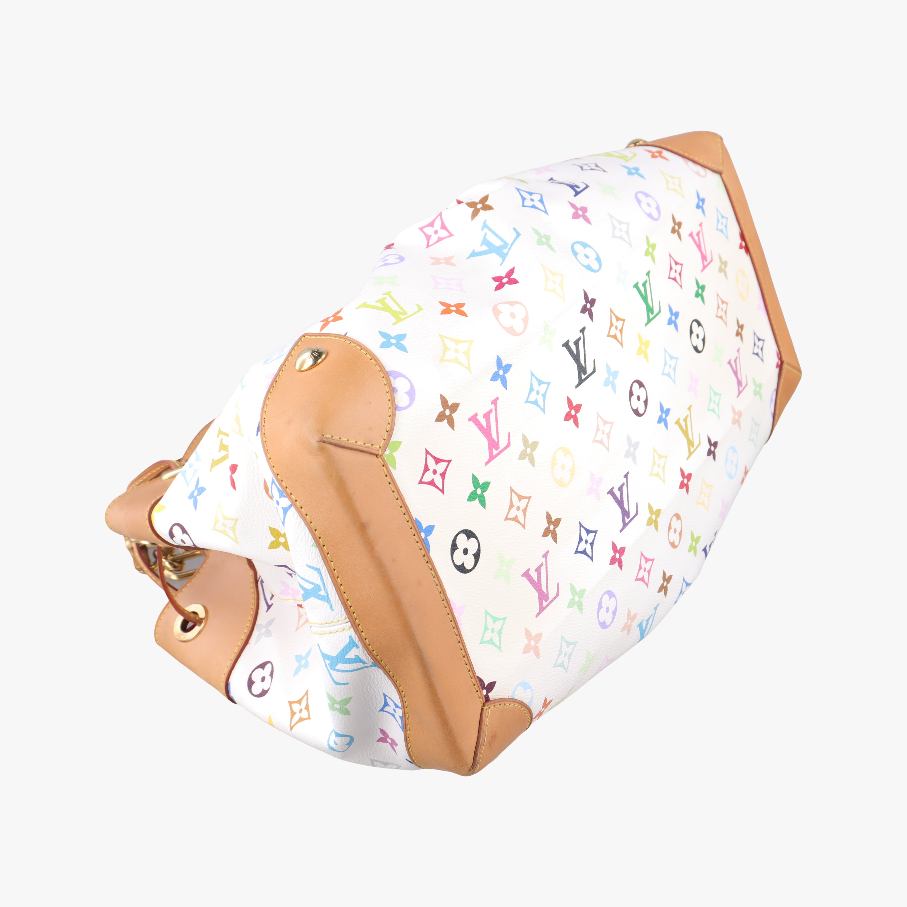 Pre-owned Louis Vuitton URSULA White Monogram Multicolor M40123 shoulderbag | stylenewstar